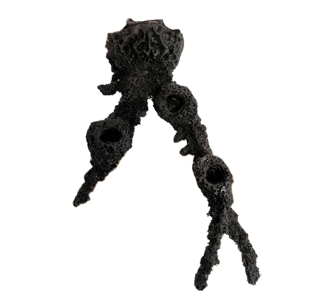 MAGNETIC 3 Hole Acropora Branch Coral Frag Rack/Rock for Live Coral Plug Ons - Image 2