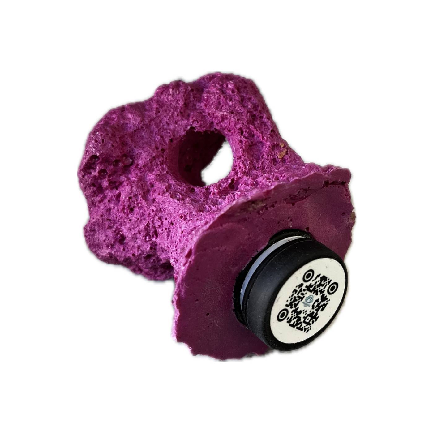 1 Hole Magnetic Frag Rock – Artificial Frag Mount for Aquarium & Reef Tanks